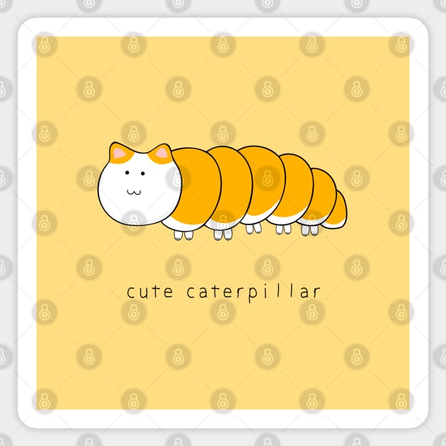 cute caterpillar Sticker by wordspotrayal